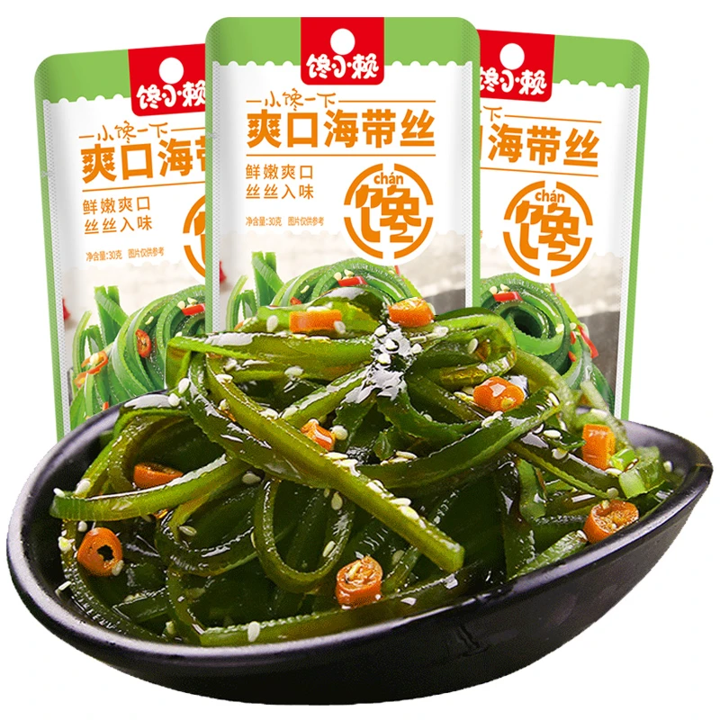 馋小赖即食爽口海带丝下饭菜休闲小零食