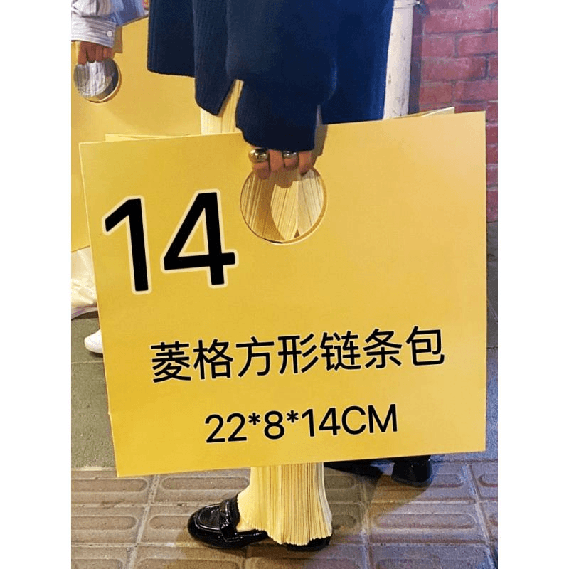 14号(H)菱格方形链条包6520#