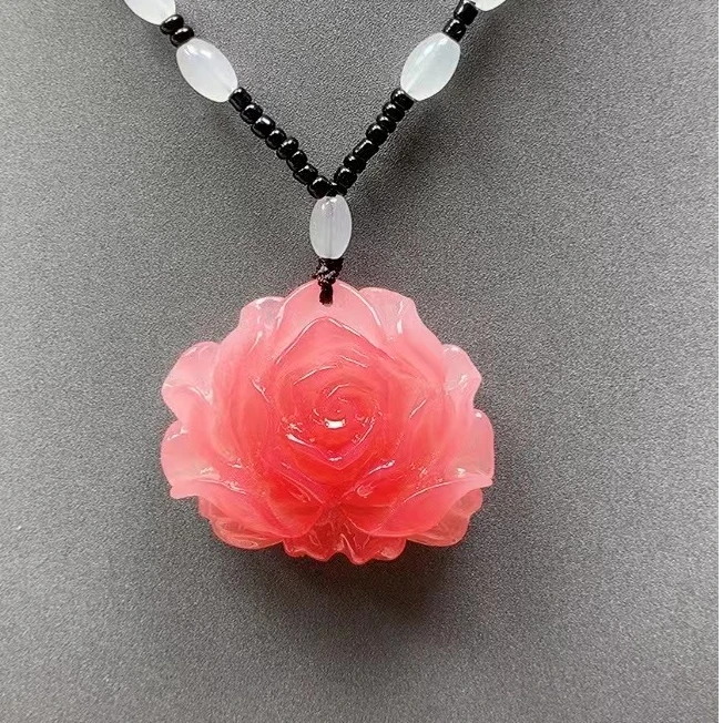 阳光下会变色血沉宝花花吊坠时尚百搭精致