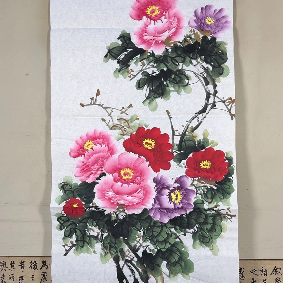 书法083 牡丹一如您也仿佛这