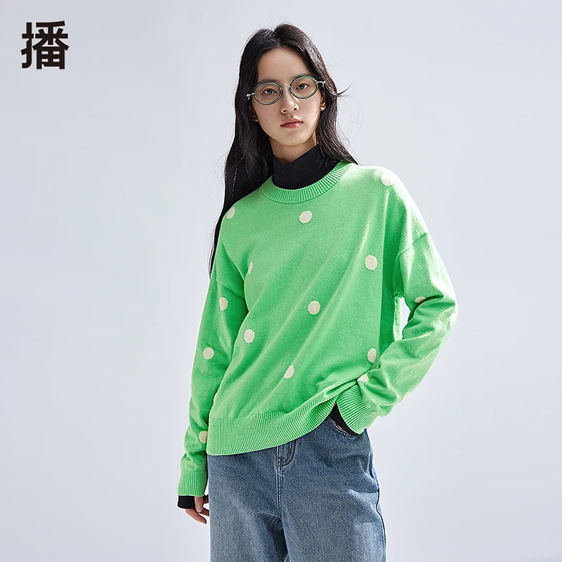 播  2024春衫运动户外休闲圆领落肩衫BDR1SD0270