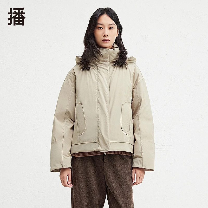 【达人专属】播温暖舒适连帽羽绒服DDR4RD5227