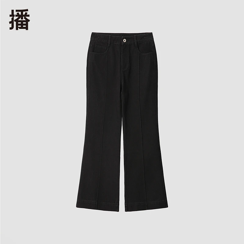 【达人专属】播简约微喇通勤气质休闲裤BDQ3KD1803