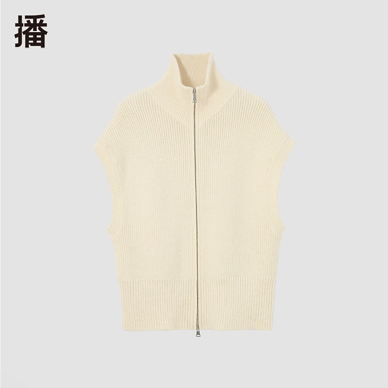 【商场同款】播休闲秋季百搭简约高领设计师立领时尚开衫BDQ3UD1847