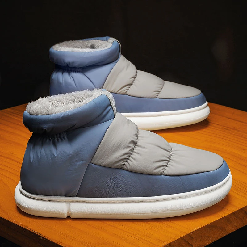 回力瑞高帮棉鞋男2023新款冬季加绒男鞋东北防滑防寒保暖户外羽绒
