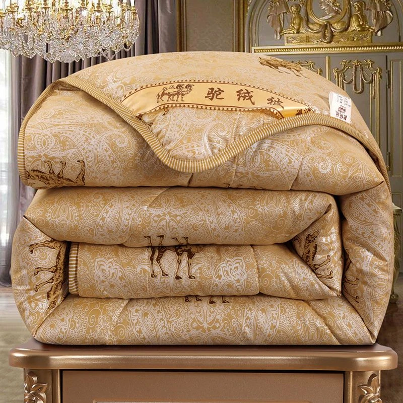 驼毛被被子冬天加厚冬被保暖棉被冬季学生被芯宿舍单人速热