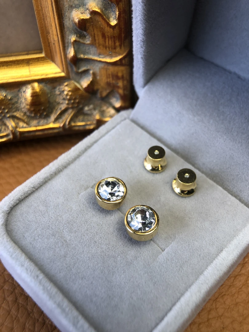 铜合金耳饰 A2348 FR★【小灯珠】耳钉