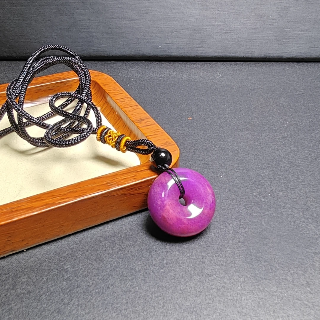 [停业清货]南非紫俱来平安扣吊坠-184-多样性发一