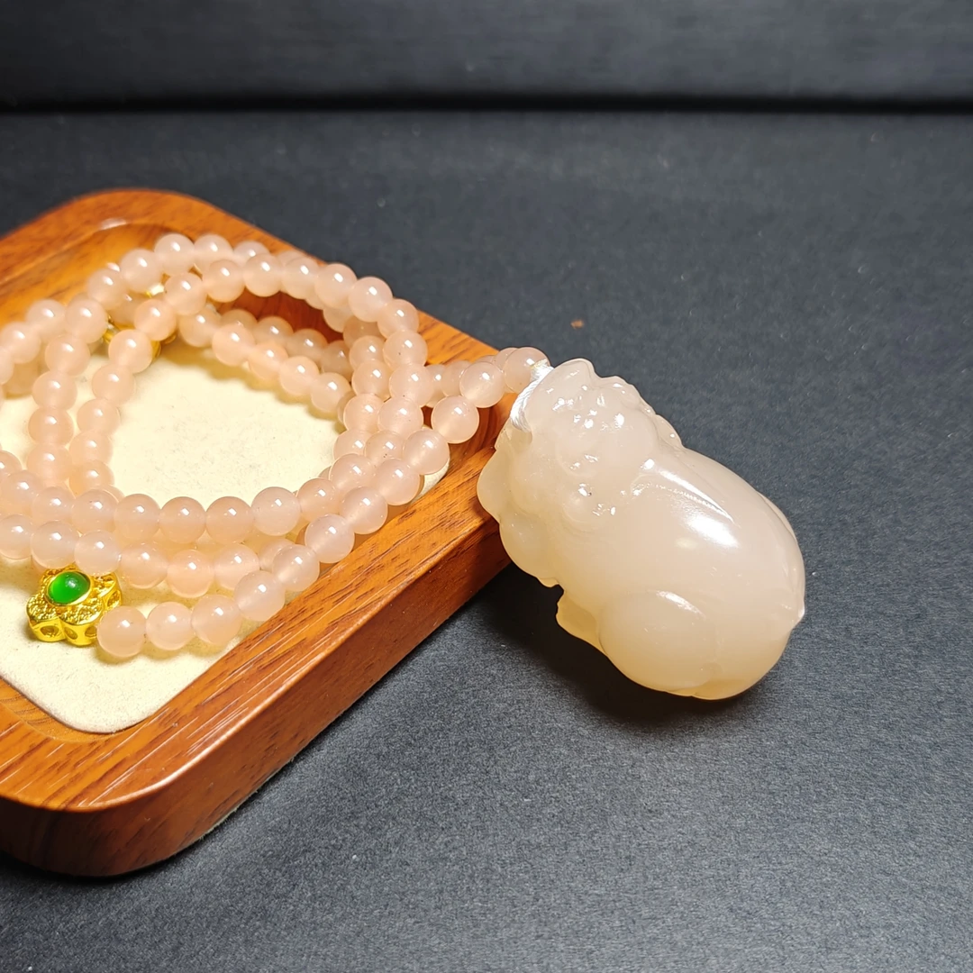 [停业清货]熟藕粉貔貅妈妈链套链-199-多样性发一