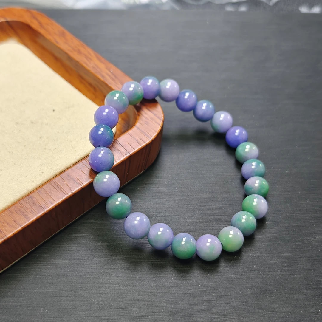 [停业清货]缅甸春带彩8m手串-001-多样性发一