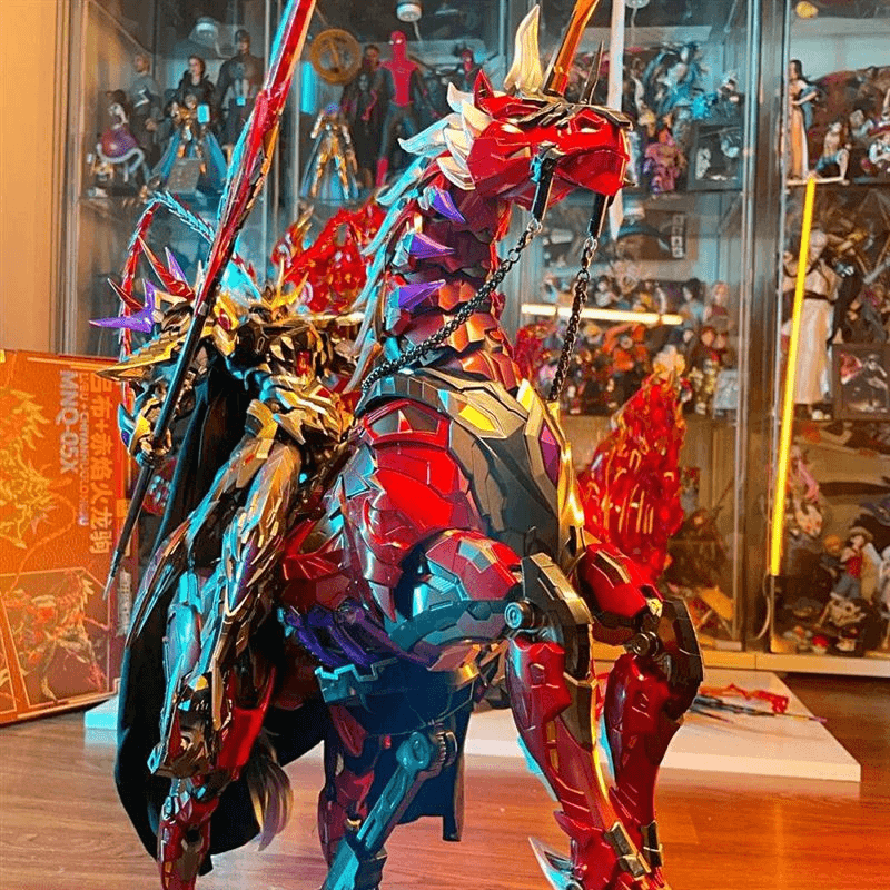 吕布敖丙手办三摩动核赵云关羽国高达干将机甲白起曹仁模型机器人