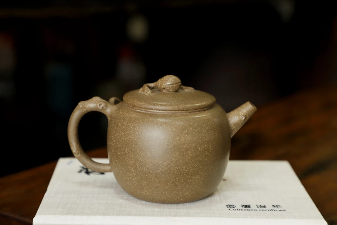 银杏  原矿青段泥贴花 240cc 范正初老师手制   范老师的绝版