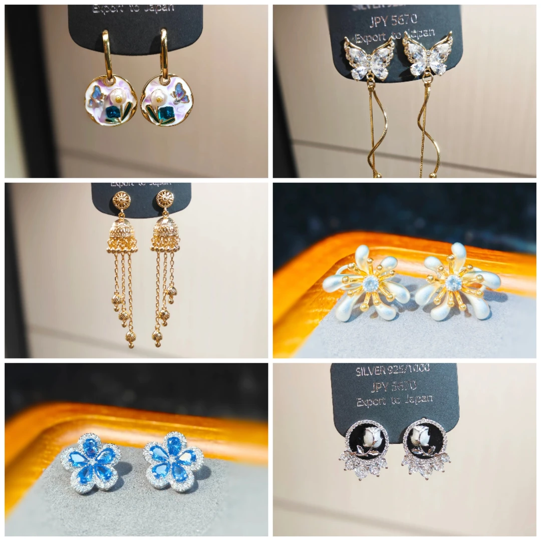 合金耳饰 2025爆款轻奢高级感时尚耳环（直播拍）