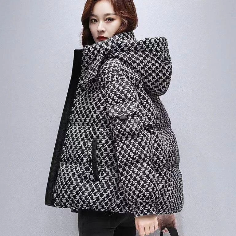 2023冬季新款羽绒羽绒服女韩版宽松时尚加厚连帽羽绒服短