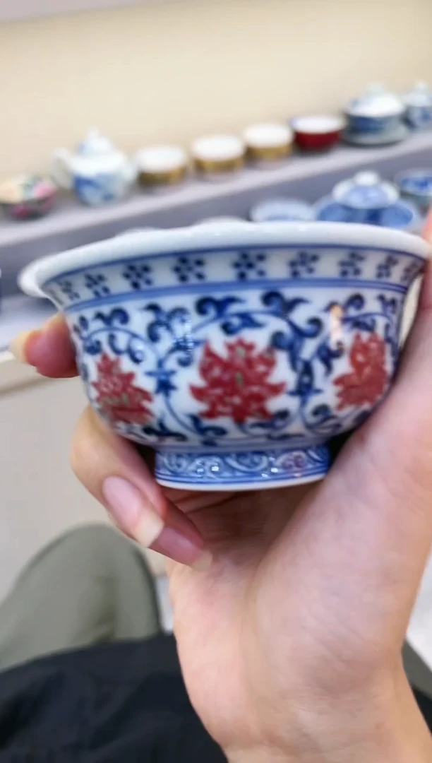 【闪购商品】釉里红压手杯釉里红压手杯