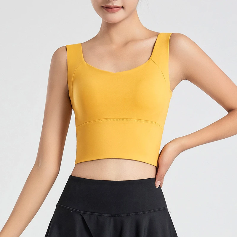 运动高强度防震跑步聚拢侧收副乳瑜伽服背心
