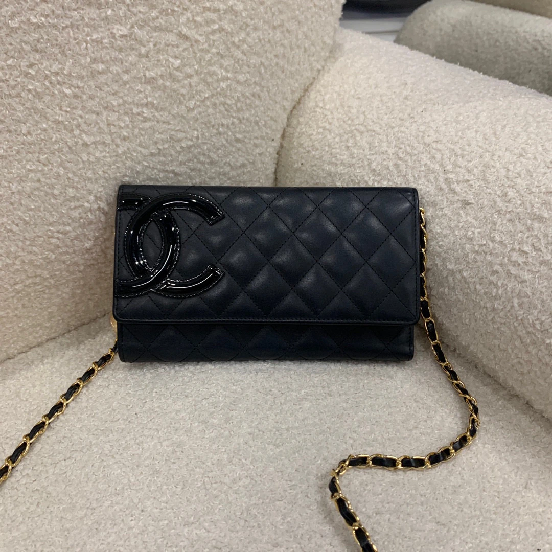 95新 Chanel/香奈儿 chanel黑色康鹏钱包