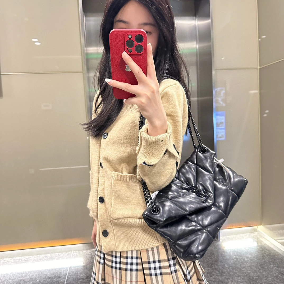 95新 YSL/圣罗兰 ysl黑色云朵单肩包