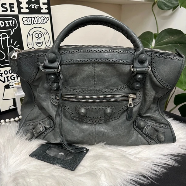 95新 Balenciaga/巴黎世家 巴黎世家大号机车包