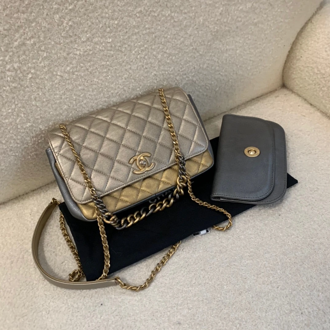 95新 Chanel/香奈儿 chanel菱格纹单肩