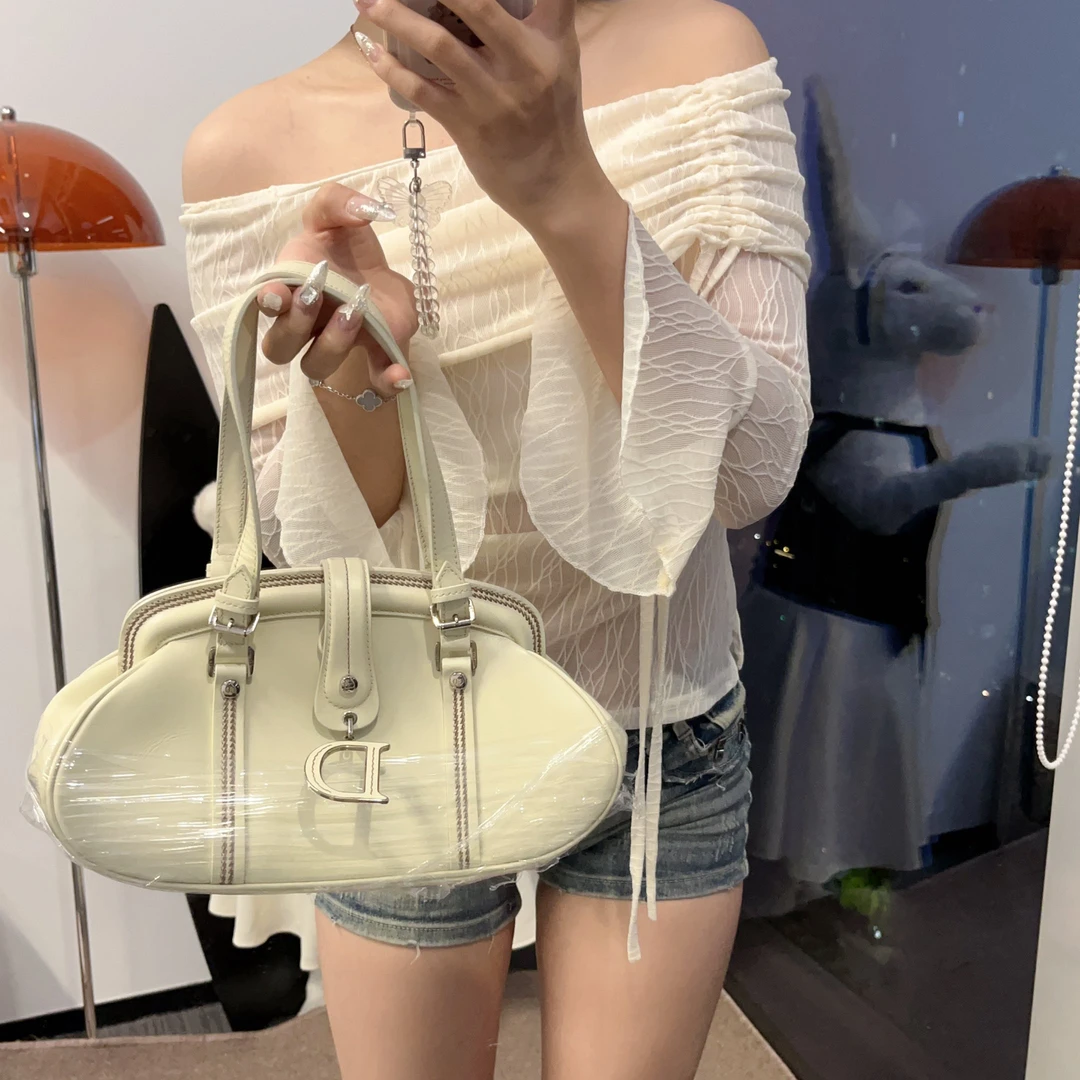 95新 DIOR/迪奥 dior 白色侦探白雪公主元宝包