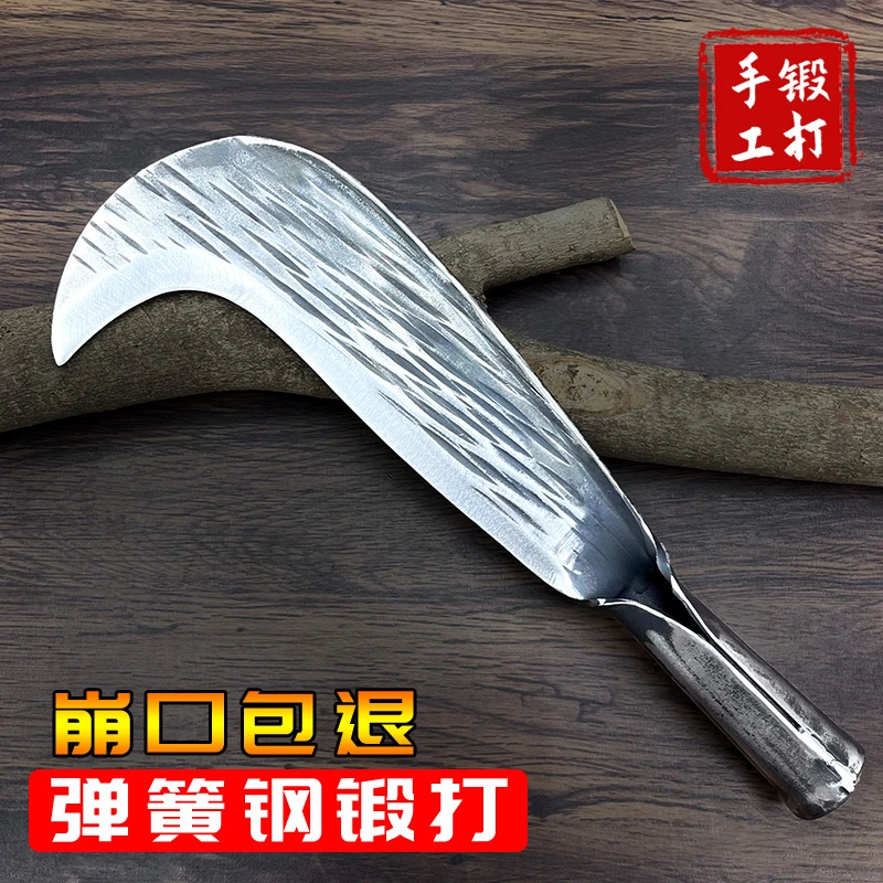 手工锻打砍柴刀高硬度加厚特殊钢柴刀农用砍树割草专用刀户外开路