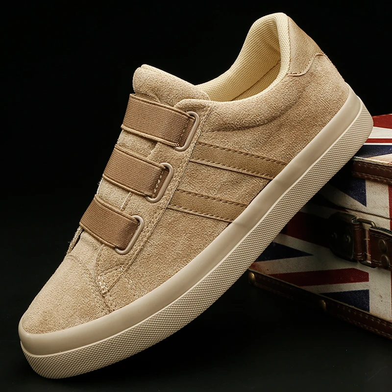 24095 男鞋软底软面时尚板鞋男士绒面懒人潮鞋秋季潮流舒适休闲鞋