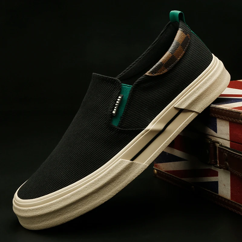 24846 秋季男士帆布鞋休闲百搭透气潮流舒适软底布鞋时尚低帮男鞋