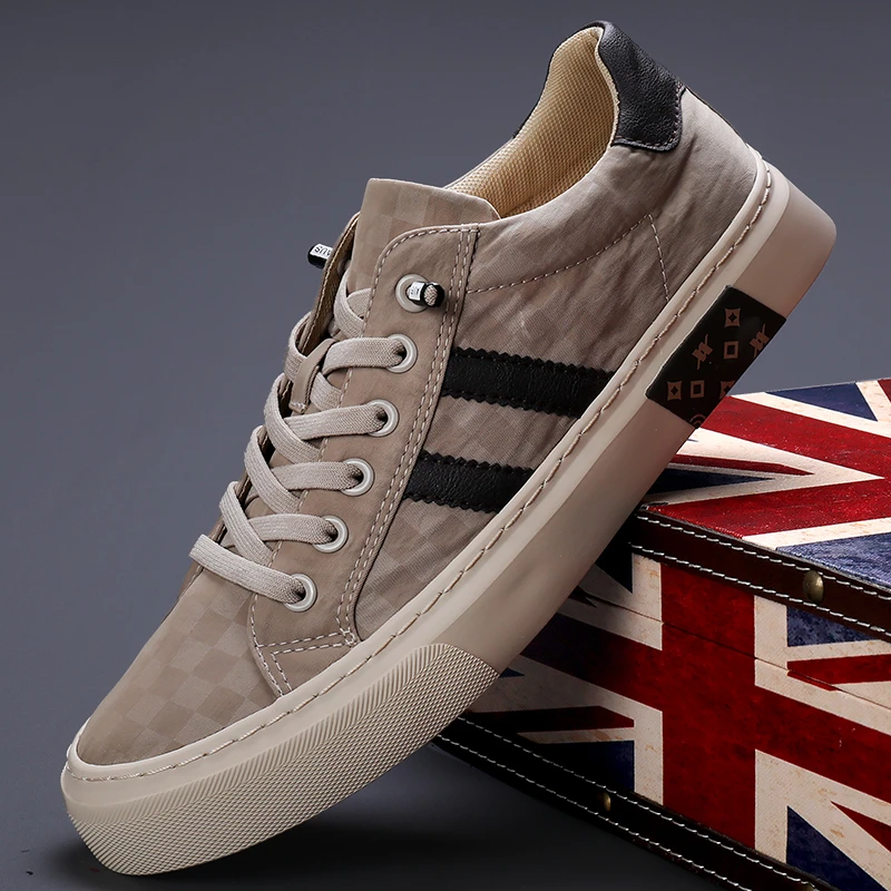 24103 男鞋时尚百搭透气潮鞋春季薄款平底布鞋男士低帮软底休闲鞋