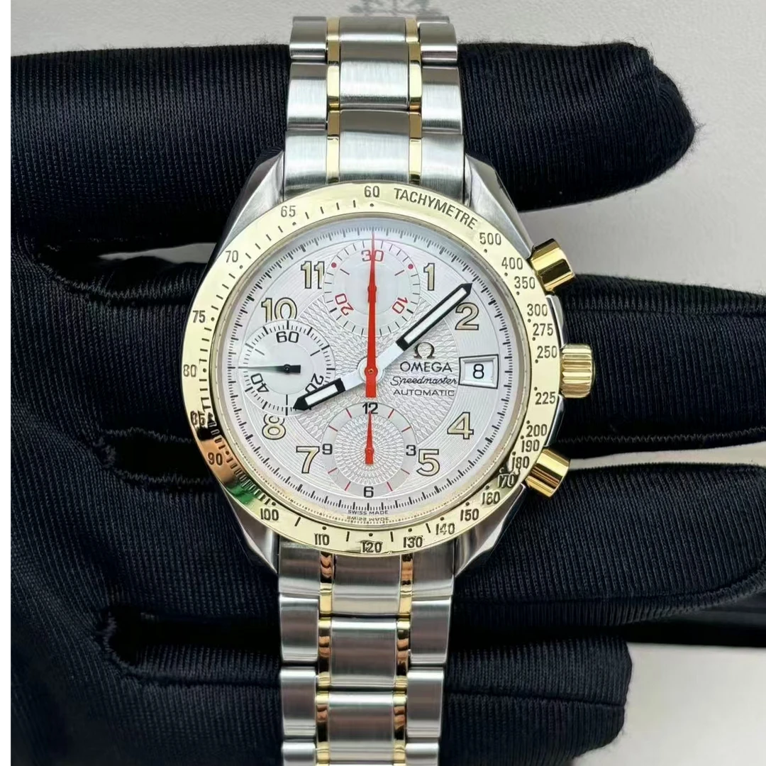 95新 Omega/欧米茄 超霸/自动/表径40mm/18k黄金表圈