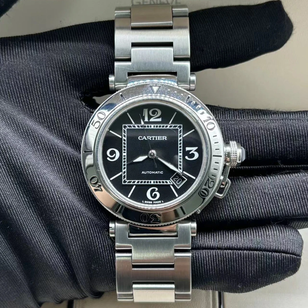 95新 Cartier/卡地亚 帕莎系列/自动/40.5mm/公价4.66w