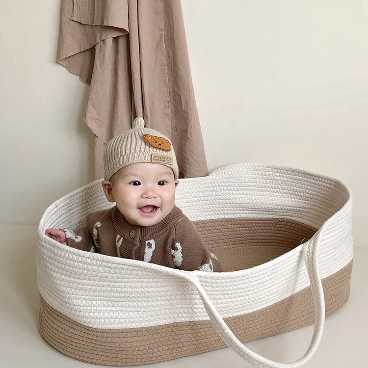 Ag新生婴儿睡觉提篮出行便携式宝宝出院手提摇篮可躺车载安全睡床