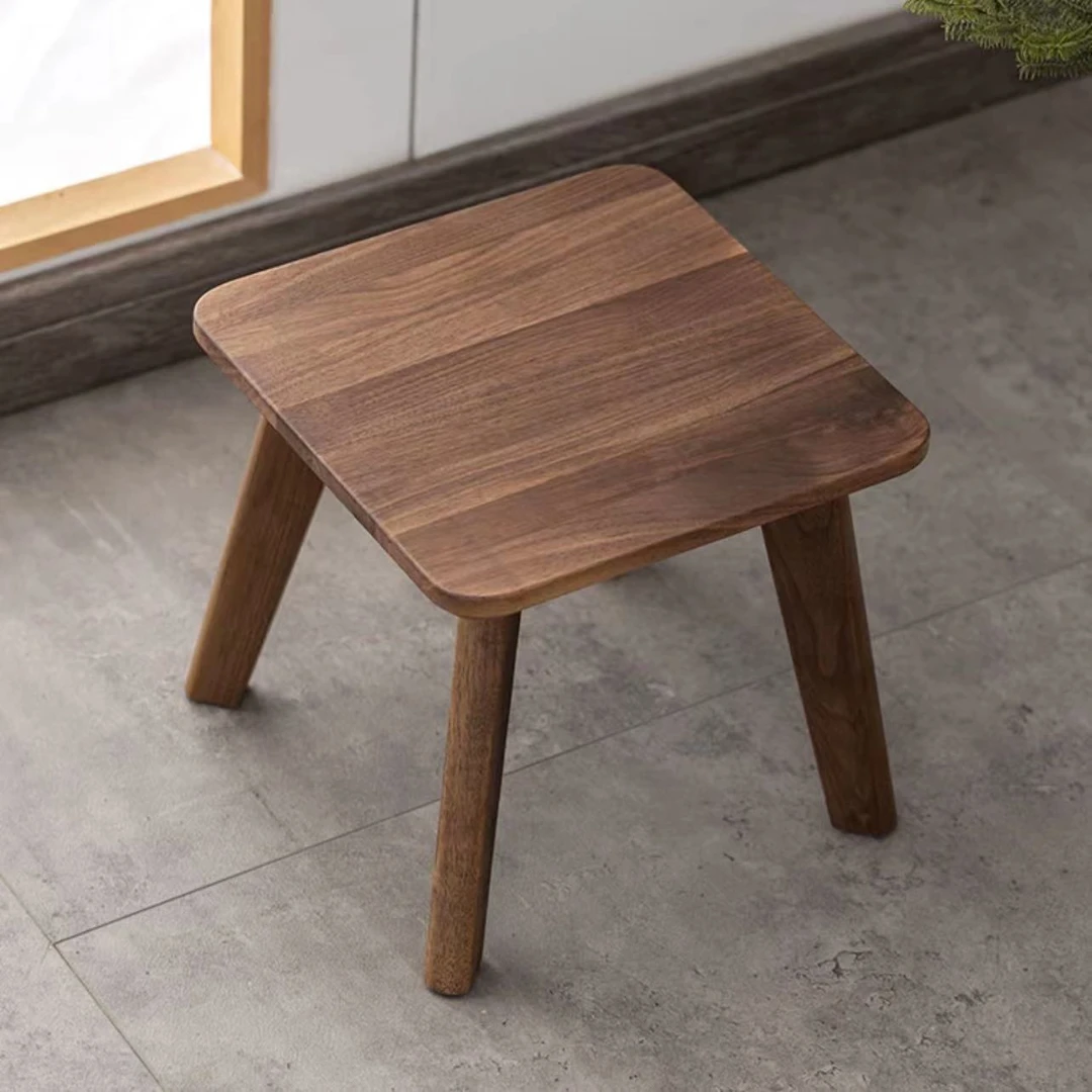 闲泰日式高档家用小板凳方形矮凳子客厅简约家用换鞋凳小矮凳