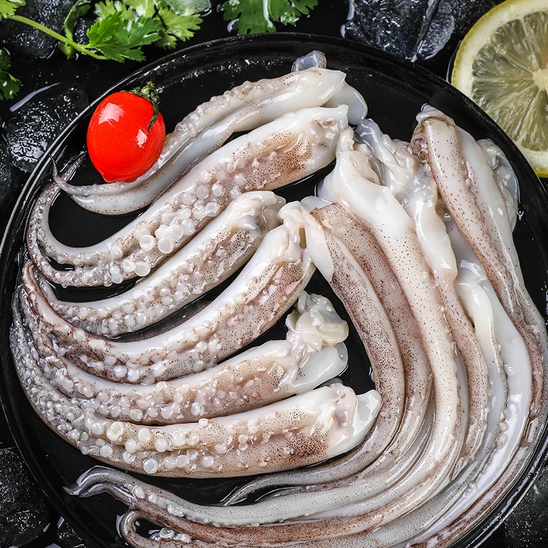 连云港手工鲜冻鱿鱼须 8斤/件 冷冻生鲜  口感爽滑脆口 火锅食材