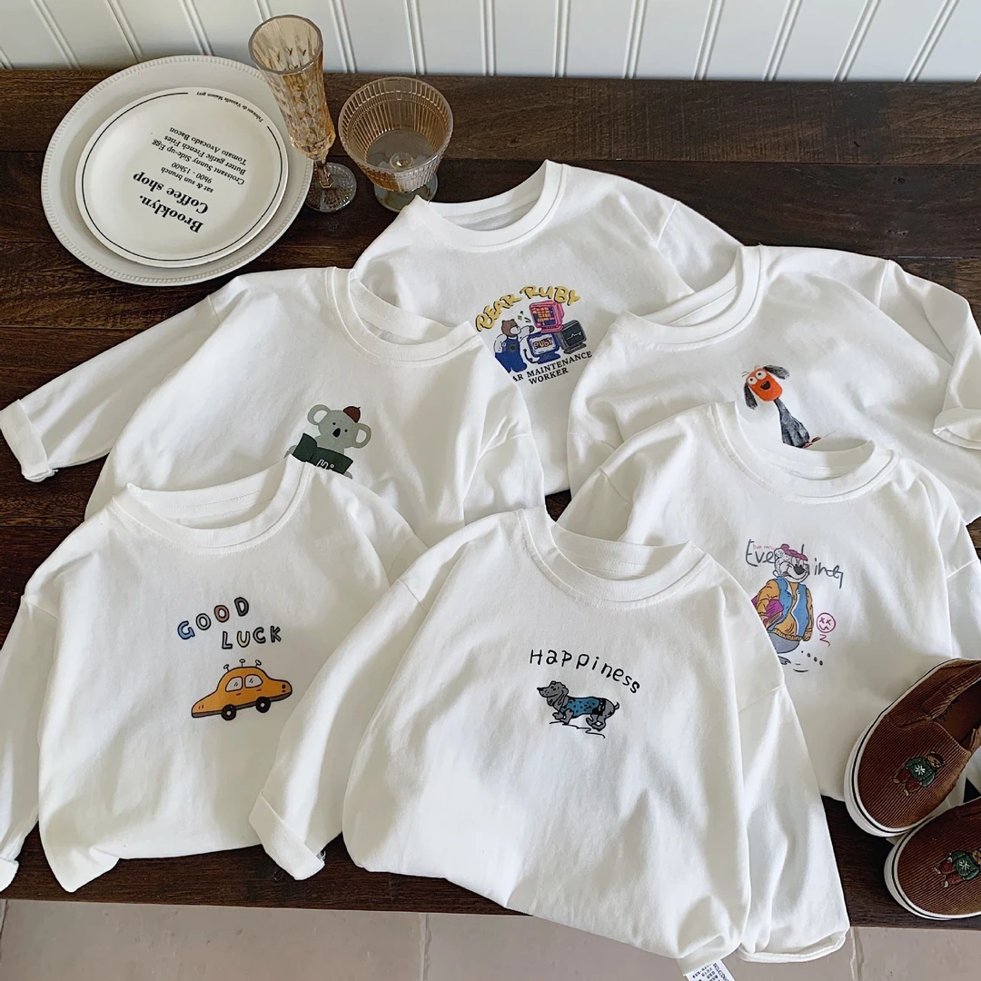 男童秋季长袖t恤2024新款儿童春秋百搭上衣3岁2小童宝宝纯棉秋装