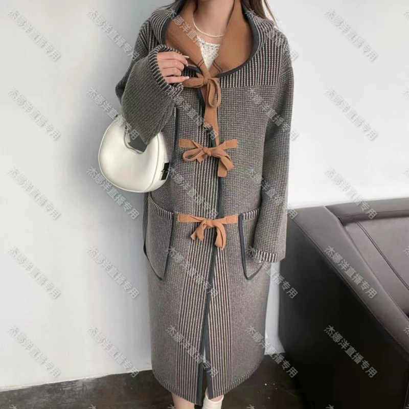 杰娜洋秋冬新款220565秋冬重磅立体连帽羊绒大衣外套