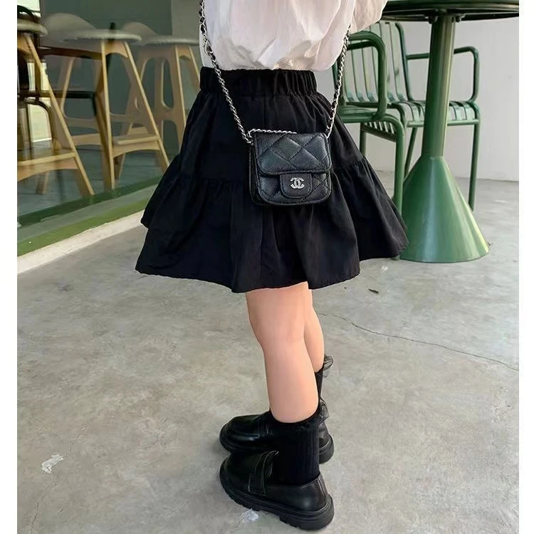 女童半身高腰A字裙裤秋季新款女孩公主裙中小童四季百搭洋气短裙