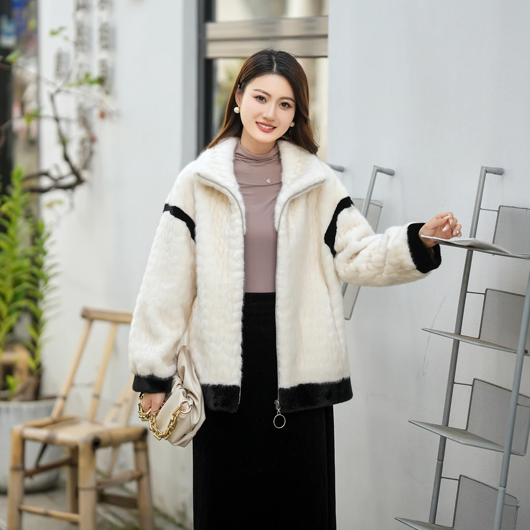 Geditu/歌蒂图（阿之专属）9309银兰貂长款大衣时尚女士秋冬保暖