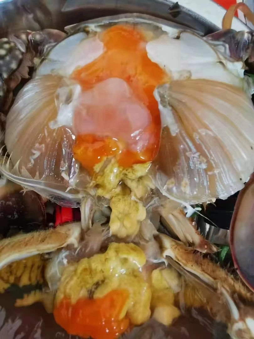 秘制满黄三点红大母蟹红膏