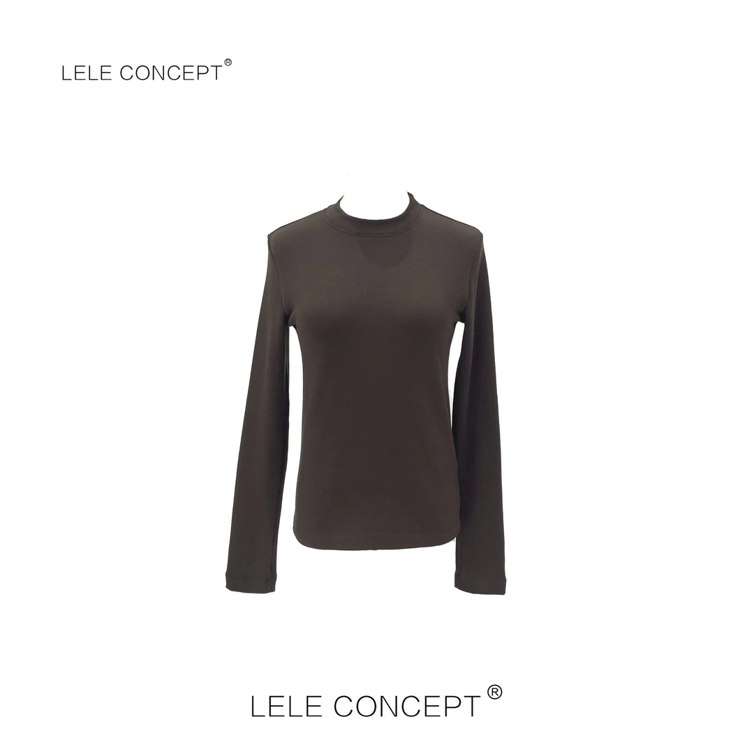 LELE CONCEPT丨时尚百搭净色圆领打底衫S0670