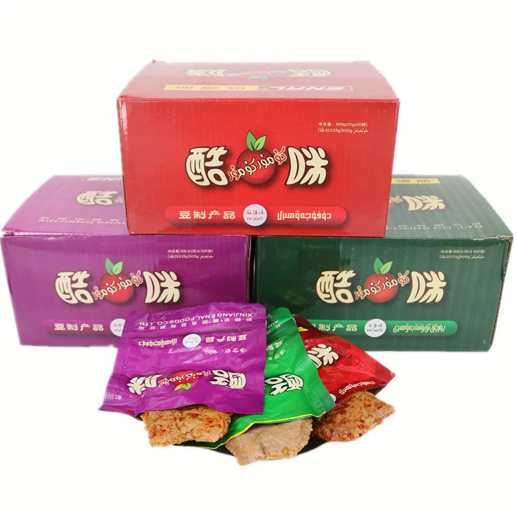新疆依娜丽牌酷咪豆制产品500克20袋ENAL麻辣孜然五香味kumur包邮