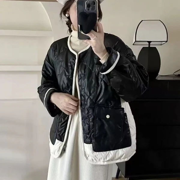 冬季上新~时尚经典韩范小香设计款羽绒服 W0616