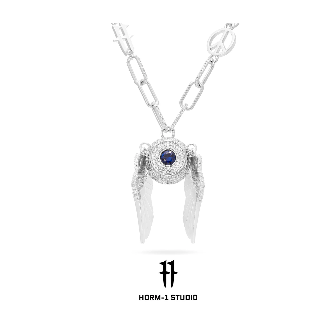 horm-1 铜合金项链 大卫王系列 天使之眼全钻款项链设计感ins个性