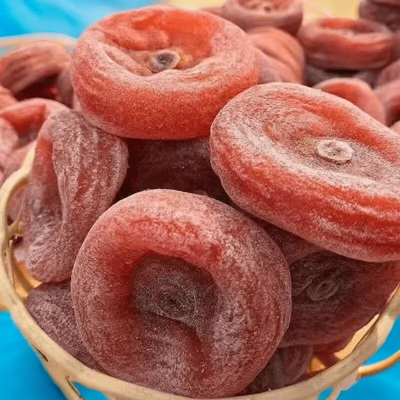 【圆柿饼】广西恭城天然柿饼传统手工晾晒流心柿子饼圆柿饼半干柿饼