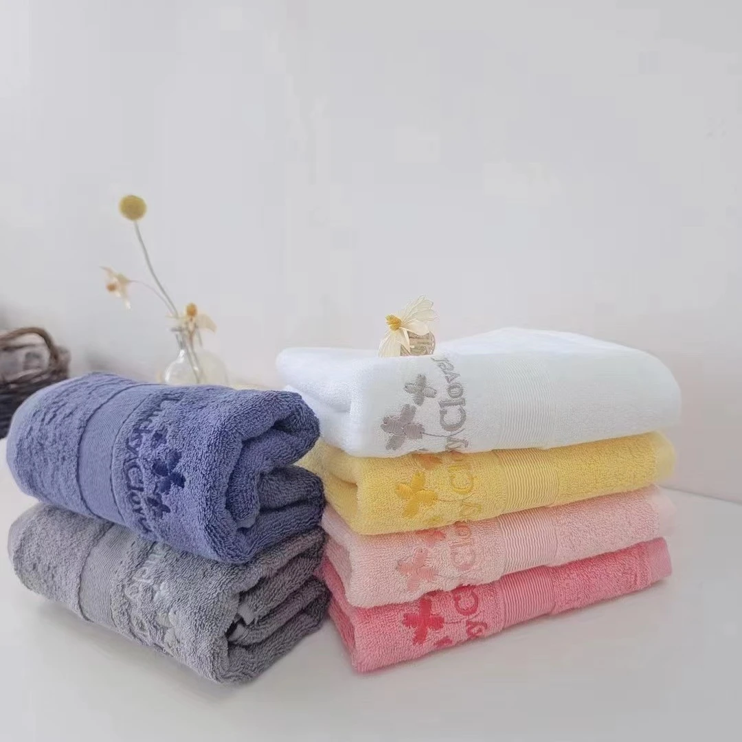 【福缘爱家居】Happy life 幸运草毛巾柔软加厚加大吸水成人洗脸