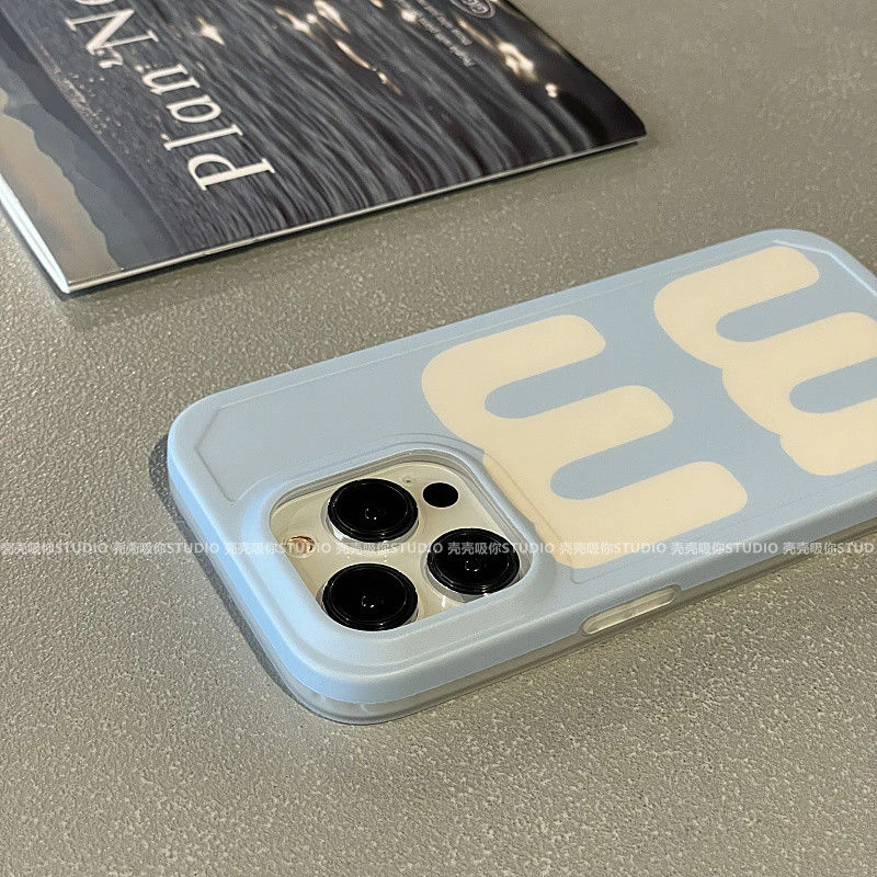 ins韩国m字母适用苹果13手机壳iPhone14promax磨砂11/12全包软壳