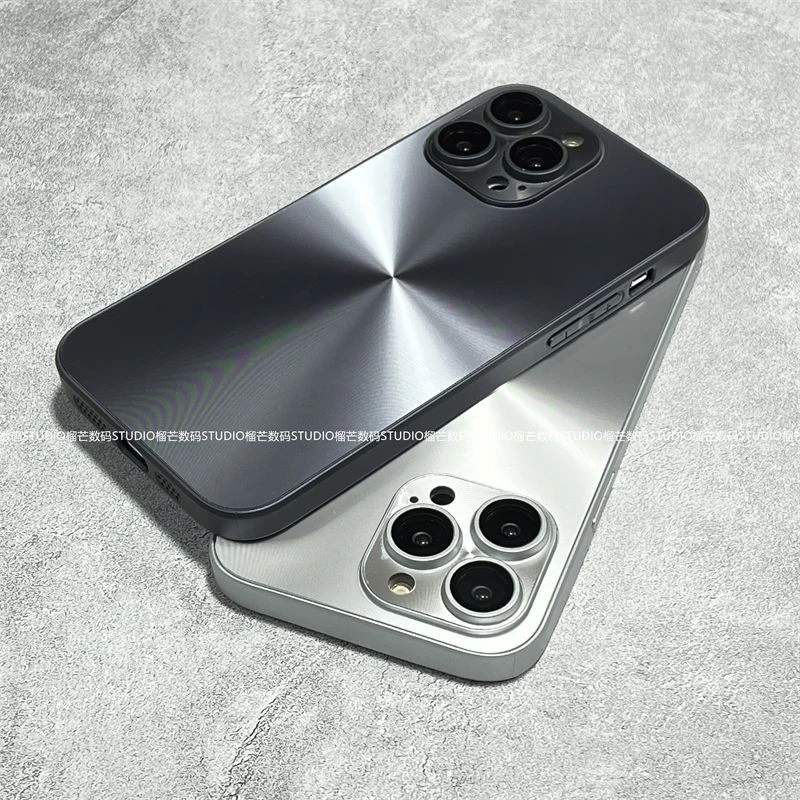 高档镭射CD纹适用苹果14promax手机壳iPhone13/12亚克力11防摔硬