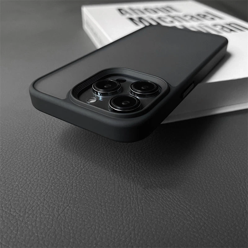 磨砂肤感苹果15pro手机壳iPhone13新款12保护套11全包14防摔简约