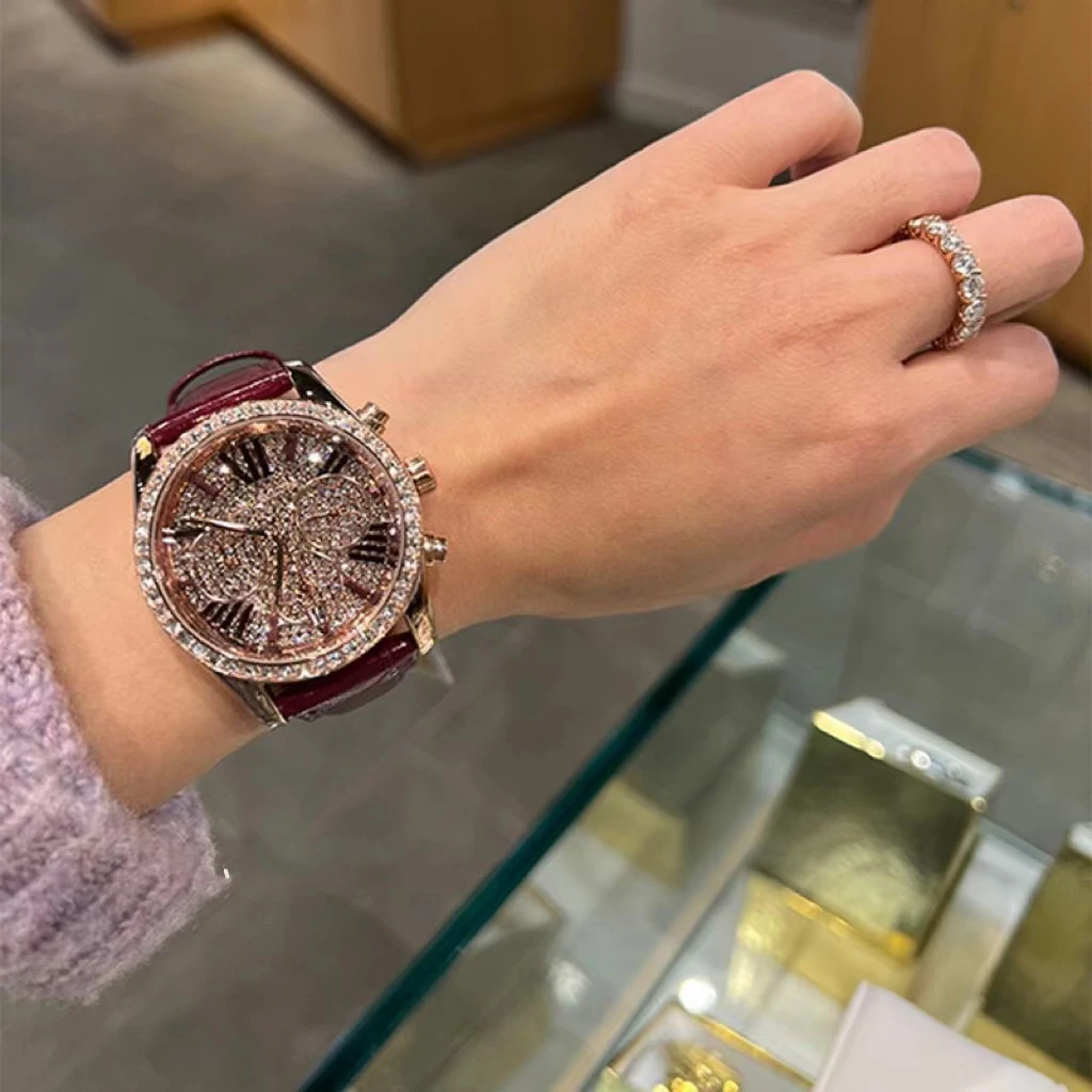 MICHAEL KORS/迈克高仕女士轻奢镶嵌满天星腕表 直径38mm  MK2971