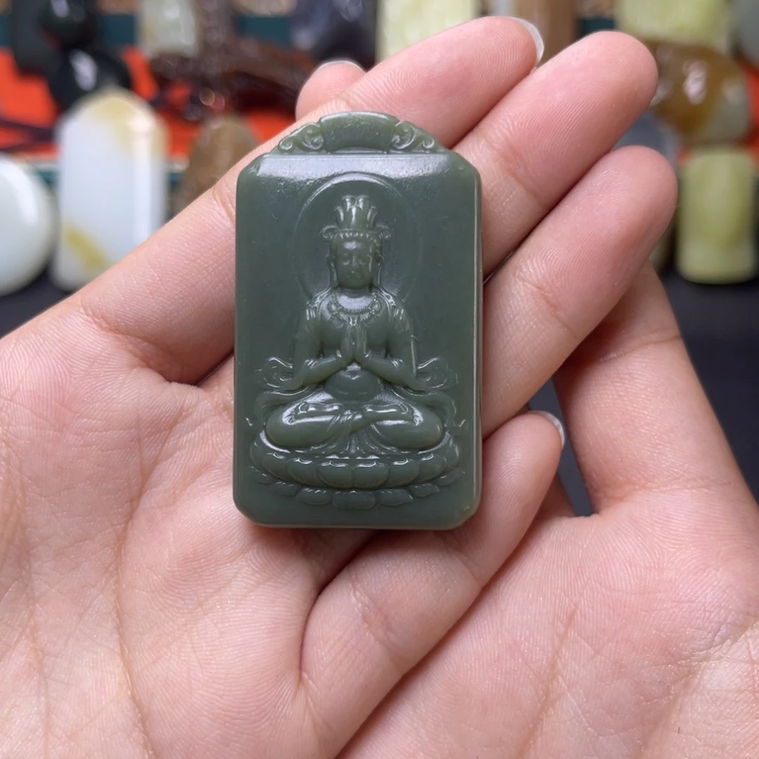 和田玉挂件未镶嵌雾****5